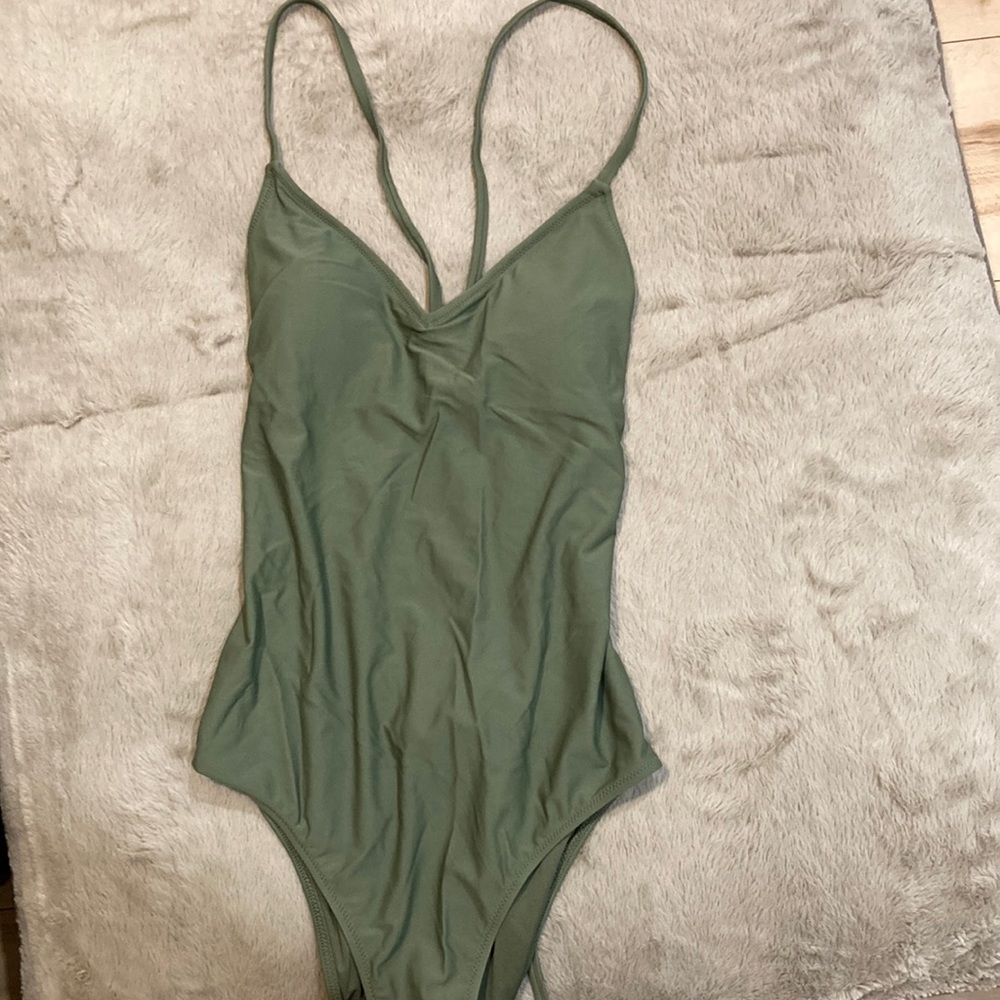 Women’s Aerie (medium long) Forest Green one Piece Swimsuit